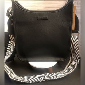 Rae Dunn Black Core Large Crossbody Purse bag with Pouch BNWT 2023